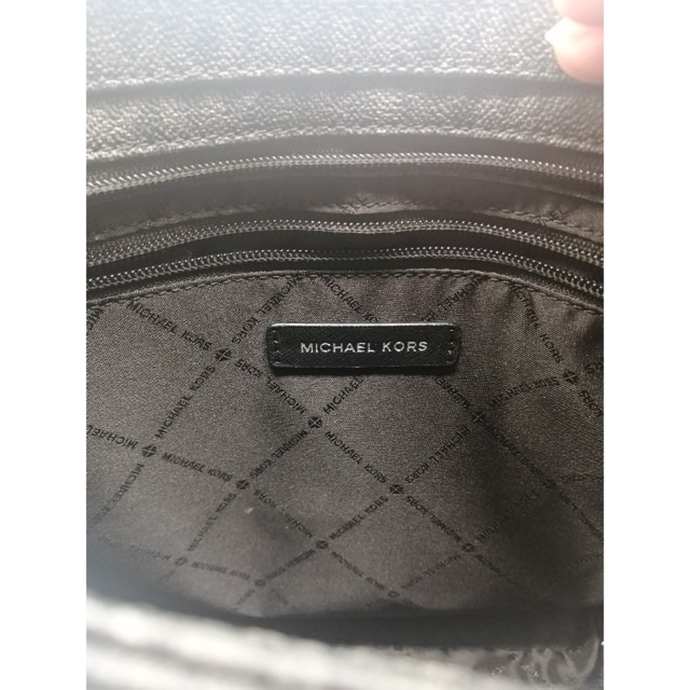 Michael Kors Crossbody Womens Black L Shoulder Bag Leather Jet Set Travel NEW - Picture 11 of 12